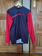 Koszulka rowerowa z długim rękawem EKOI CARBON czerwona Rozmiar XXL