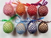 8/1 Szydełkowe koszulki na jajka - zestaw 8 szt