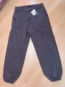 Spodnie jeansy pas 90 booho szare siwe