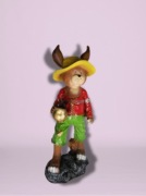 Figura Dekoracyjna - Stojący Królik w Kapeluszu (Whimsical)