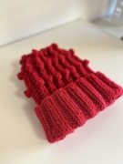 Czapka robiona na drutach 100%handmade unikatowa