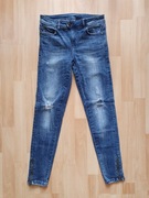 ZARA Basic Z1975 Denim spodnie damskie S/36