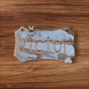 Tabliczka imienna 12cmx7cm "Victor"