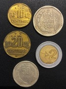 Peru x 5, zestaw monet