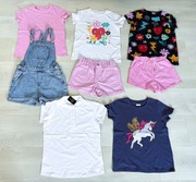 zestaw na 152 5x t-shirt NEXT ogrodniczki jeans Mango spodenki ZARA j nowe