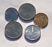 CHINY zestaw 5 monet różne Stan !