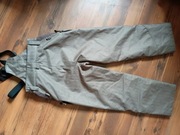 Stuf spodnie narciarskie 152 cm beżowe szelki – stan dobry