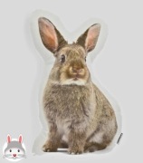 Homla poduszka dekoracyjna Rabbit realistyczny królik zając 42 cm Nowa