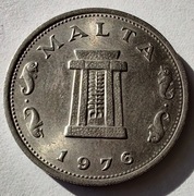 MALTA 5 Cents 1976 okołoMENNICZA 