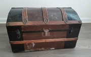 Zabytkowy kufer Amerykański - przedwojenny Dome - Top 