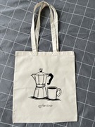 Torba handmade A4 coffee time kawa idealny prezent