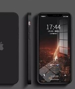 ETUI IPHONE 12, 12 PRO Z LOGO CZARNY SILICONE CASE