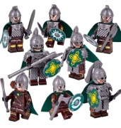 Klocki figurki wojownicy Rohanu kompatybilne z Lego Władca Pierścieni