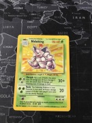 karta pokemon holo nidoking base set 11/102