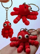 Brelok Breloczek do kluczy lub plecaka OŚMIORNICA DRUK 3D FLEXI