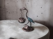 Kadzielnica orientalna – żuraw i lotos | styl vintage & zen