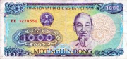 WIETNAM ZESTAW BANKNOTÓW 2X1000 I 3X2000  DONG 1988