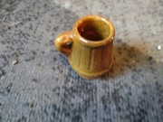 Dzbanek mały PRL brązowy