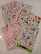 Zestaw 5 - naklejki do planera scrapooking DecoTime 30 szt. arkusze A4