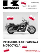 KSIAZKA NAPRAW KAWASAKI VN 1500 VULCAN CLASSIC 2000 - 2009r j.POLSKI
