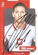 Piotr ZIELIŃSKI autograf! Oficjalna karta PZPN POLSKA 