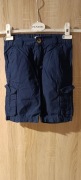Granatowe krótkie spodenki dla chlopca 122cm