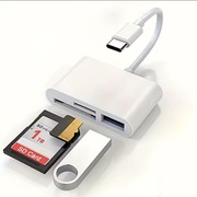 ADAPTER OTG Czytnik Kart Pamięci USB-C 3w1 SD TF USB