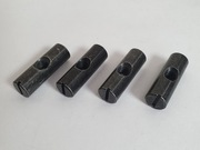 Nakrętka wałeczkowa pojedyncza czarna M6 x 10 x 30 mm, 2 szt.