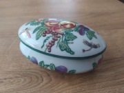 Stara Chińska Porcelanowa Szkatułka Puzderko BCM