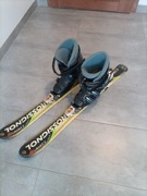 Narty z butami dziecięce rozm 22,5-23,5