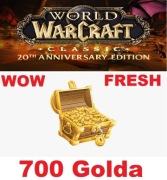 WOW THUNDERSTRIKE GOLD 700 GOLDA ZŁOTA ZŁOTO FRESH WORLD OF WARCRAFT