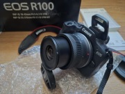 Canon EOS R100 + obiektyw 15-45 IS STM + 32GB karta