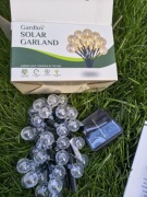 Lampka solarna girlanda 7 m ciepłe światło
