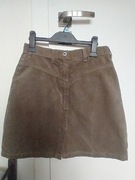 Mustang spódniczka sztruksowa taupe rozmiar L długość 46 cm.