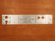 UNITRA Polkat korektor Equalizer KG-201 KG 201 panel tabliczka znamionowa 