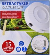 Automatycznie zwijana linka do suszenia prania15m 