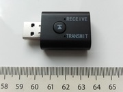 2w1 odbiornik nadajnik BT 5.0, jack 3,5mm, USB, słuchawki, TV, MP3, adapter