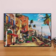 5D DIY Haft diamentowy Kurort nadmorski 30x40