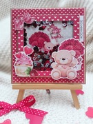 11 Kartka walentynkowa z shakerem / Handmade by Paulina Sidor