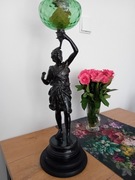 CUDOWNA DUŻA FRANCUSKA ZABYTKOWA LAMPA NAFTOWA    A 152