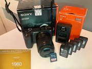 Sony a6500 Obiektyw Sony 50mm F1.8 OSS 5 Akumulatorów Ładowarka 1960 Zdjęć