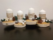 Dekoracja z 4 świecami 