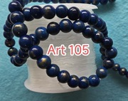 Super naturalne Iapis lazuli wysokiej jakości koraliki art 105
