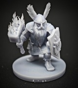 Figurka DnD RPG, druk 3D 16k, Krasnolud Wojownik 2