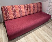 Kanapa rozkładana 195x150 fioletowa