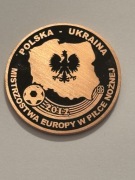 Euro 2012. Moneta kolekcjonerska fi 32 mm.  Gyges