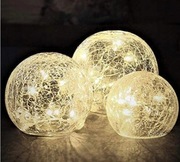 Dekoracja świąteczna - kule szklane LED