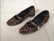 GUIDO SGARIGLIA buty włoskie damskie panterka skórzane r. 38