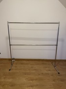 Wieszak stojący na ubrania duży podwójny 163x156cm