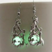 Kolczyki Syrenki Świecące w Ciemności